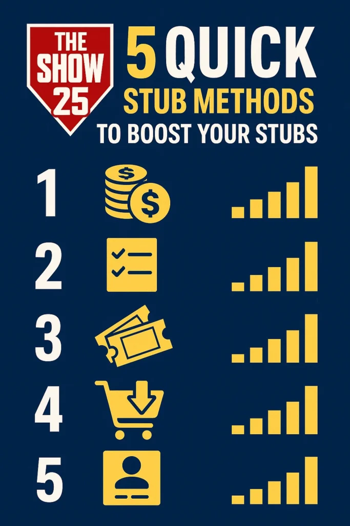 5 Quick The Show 25 Stub Methods to Boost Your Stubs
