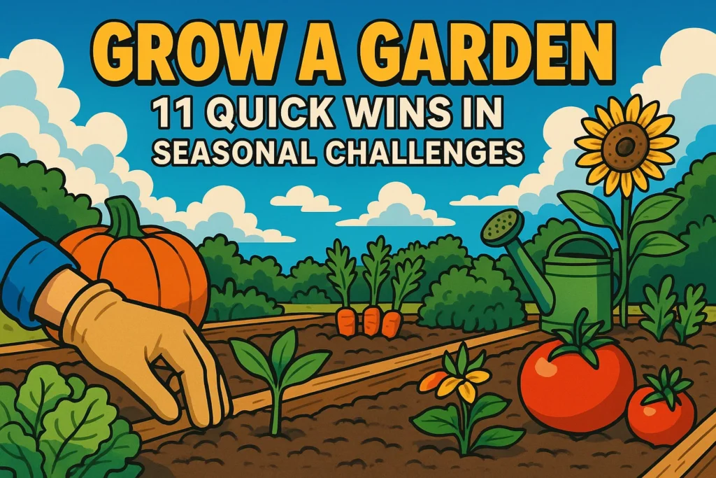 Grow A Garden: 11 Quick Wins in Seasonal Challenges