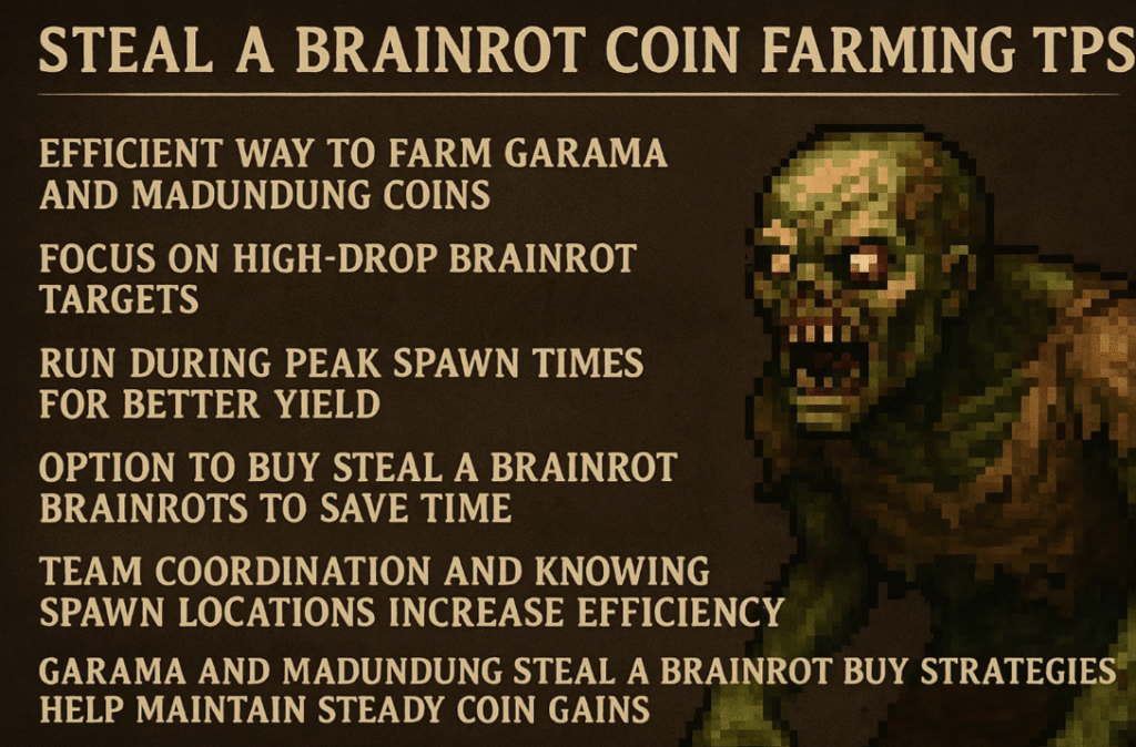 Steal A Brainrot Garama and Madundung Coin Farming