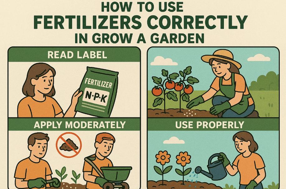 How to Use Fertilizers Correctly in Grow A Garden